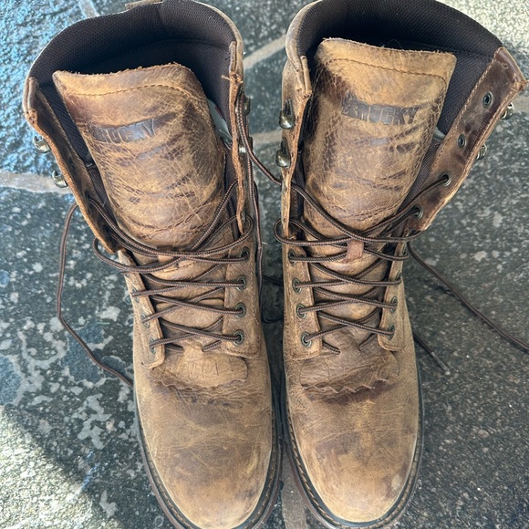 Rocky Original Ride Lacer Waterproof Western Boots for Men size 11 M - Picture 5 of 11